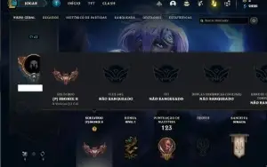 Conta bronze 2 com 50 Champs e 21 Skins (Criada em 2012)