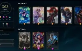 303 SKINS  - Conta de League of Legends (LOL)