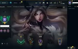 Conta LOL Esmeralda III. Todos os campeões e 187 Skins. +LoR