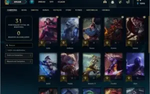 Conta prata 3 com 3 skins e 23 champs