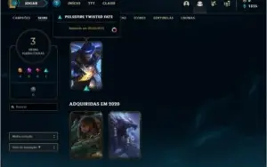 Conta prata 3 com 3 skins e 23 champs