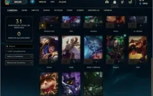 Conta prata 3 com 3 skins e 23 champs