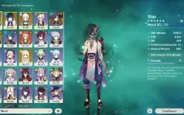 🔴 CONTA GENSHIN NA AR 55, VÁRIOS PERSONAGENS 5⭐ ARMA 5⭐ 🔴