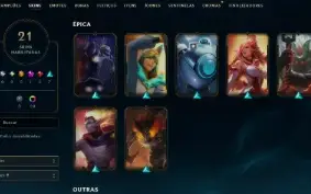 Lol Platina, 21 Skins, 1 Mítica, 2 Lendárias, Lvl 64, 9K El