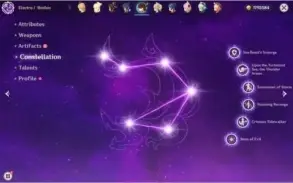 Genshin AR54 com Diluc e Mona(C1), Xiao, Childe, Qiqi e Jean