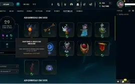 Conta de lol lvl 558 com todos os campeões (212 skins)