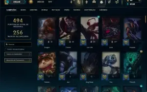 Ouro 3 com 120 Champs e 118 Skins