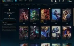 Conta bronze 3 barata com 1 skin e 25 champs