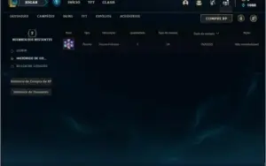 Conta bronze 3 barata com 1 skin e 25 champs