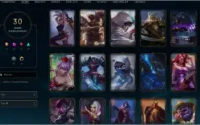 conta lol prata com skin exclusiva  e quase todos os champs