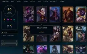 conta lol prata com skin exclusiva  e quase todos os champs