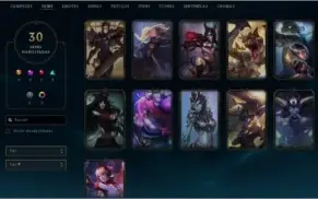 conta lol prata com skin exclusiva  e quase todos os champs