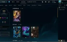 conta lol prata com skin exclusiva  e quase todos os champs
