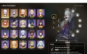 Conta AR 24 com ayaka, kazuha e keqing!!!!