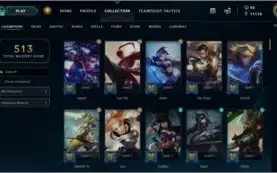 CONTA League of Legends 382 SKINS