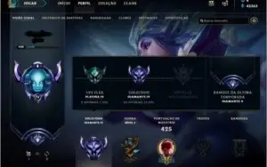 Vendo conta LEAGUE OF LEGENDS DIAMANTE 4 TODOS OS CHAMPIONS