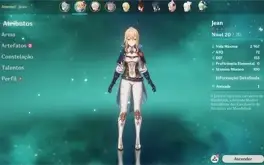 Conta genshin impact AR-07 Ganyu Kazuha Jean