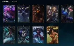 Conta lol bronze com 36 champs e 10 skins barata e com email