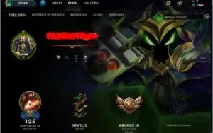 Conta lol bronze com 36 champs e 10 skins barata e com email