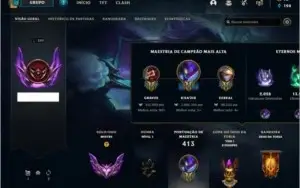 Conta de League of Legends de 2013 - ELO MESTRE