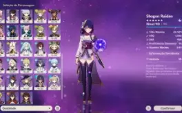 Conta Ar57, 17 Personagens 5*, 3 Arcontes E 7 Armas 5*
