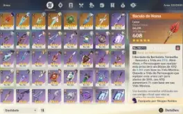 Conta Ar57, 17 Personagens 5*, 3 Arcontes E 7 Armas 5*