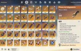 Conta Ar57, 17 Personagens 5*, 3 Arcontes E 7 Armas 5*