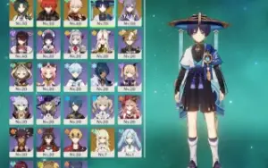 Conta Genshin 6 5*(Contando Com Traveller)+22 São 4*