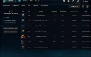 Conta platina 1  ( 75 PDL ) com 4 skins e 22 champs