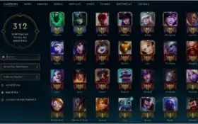 CONTA OURO 1 - 122 CAMPEÕES - 42 SKINS