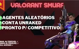 ☘️ [SMURF]Pronto para Ranqueado ✴️Conta UNRANKED✴️ Agentes A