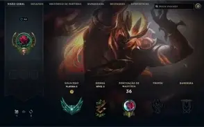 Conta Platina II Solo Duo com skins épicas
