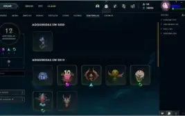 Conta League of legends lvl 195 platina IV com 307 skins