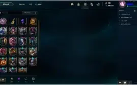 Conta League of legends lvl 195 platina IV com 307 skins