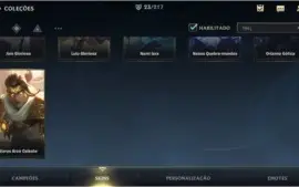 MAIN SUPORTE: DIAMANTE IV + 23 SKINS + 43 CAMPEÕES