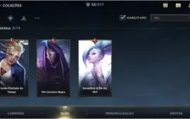 MAIN SUPORTE: DIAMANTE IV + 23 SKINS + 43 CAMPEÕES