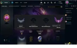 Conta LEAGUE OF LEGENDS - TIER MESTRE SEASON 2021 - UNRANKED
