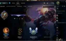 vendo conta diamante 5, borda diamante, todos os champs.