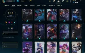 Prata 2 com 90 Champs e 103 Skins ( MID / TOP / JG )