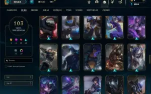 Prata 2 com 90 Champs e 103 Skins ( MID / TOP / JG )