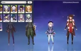 Conta genshin Mona+Qiqi+Razor