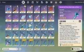 SUPER CONTA GENSHIN AR 46 com Eula, Zhong, Qiqi e Jean