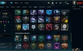 Conta de LOL desde de 2014 com +41 Skins habilitadas