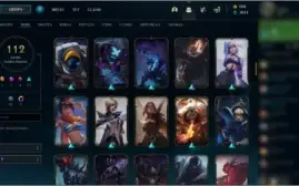 Conta League of Legends com 112 skins