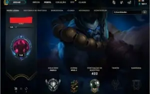 ACC de LOL 103 SKIN 83 CHAMP 46 EMOTE BARATISSIMO
