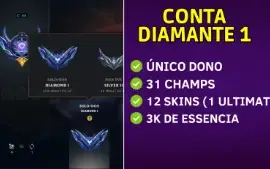 Conta Diamante 1 (League of Legends)