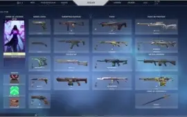Conta valorant com algumas skins