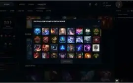 Conta platina com todos campeoes e 201 skins.