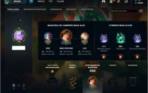 Conta Unranked com 87 Champs e 120 Skins (3 Ultimates)