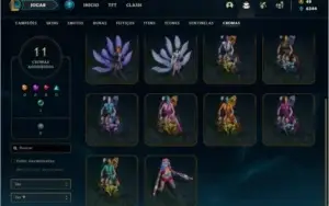 Conta Unranked com 87 Champs e 120 Skins (3 Ultimates)